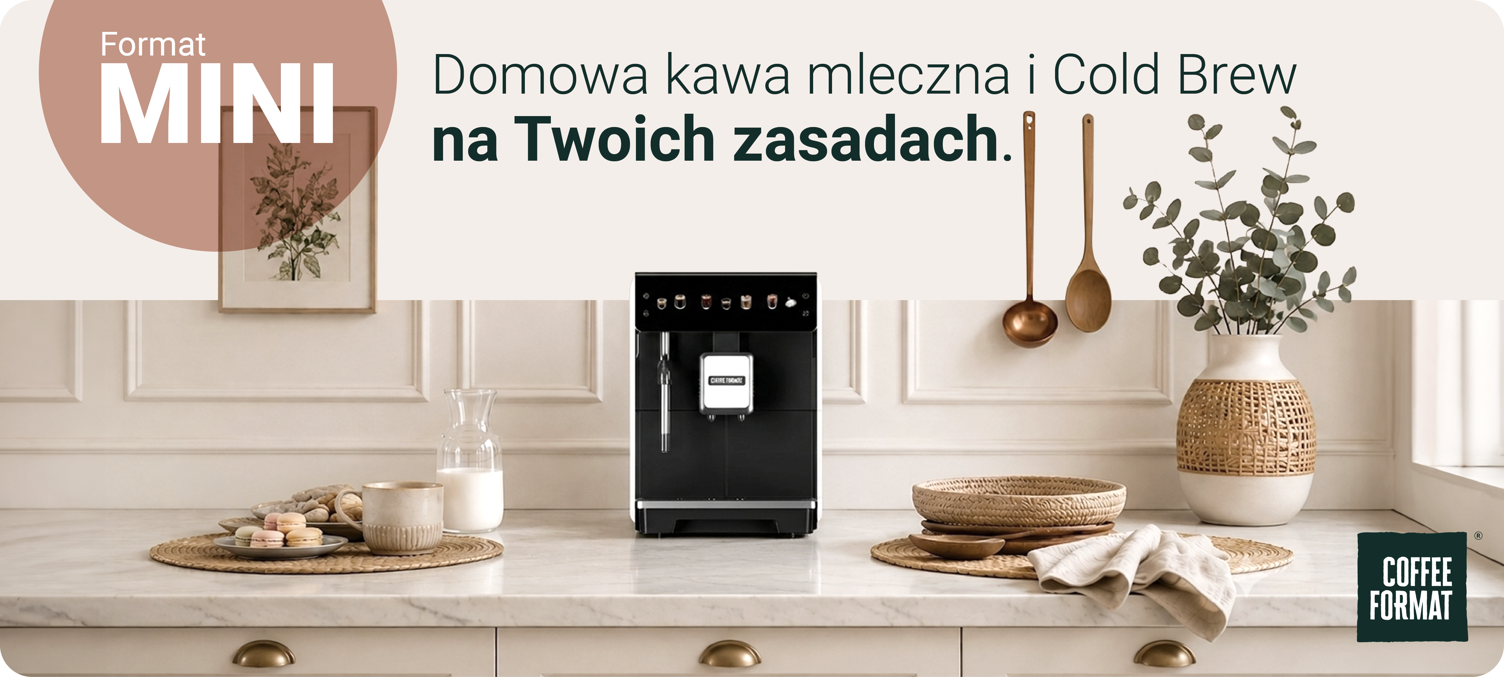 Biały automatyczny ekspres do kawy Format MINI White